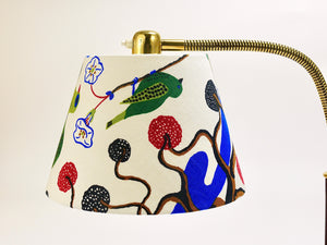 Lampe de table Josef Frank J.T. Kalmar Tisch-Überall, laiton & cuir, Autriche, 1930