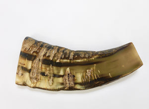 Carl Aubock Mid Century Horn Desk Pen & Pencil Tray & Holder, Austria, 1960s