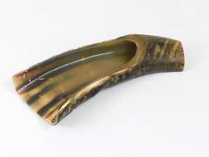 Carl Aubock Mid Century Horn Desk Pen & Pencil Tray & Holder, Austria, 1960s