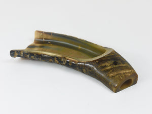 Carl Aubock Mid Century Horn Desk Pen & Pencil Tray & Holder, Austria, 1960s