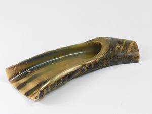 Carl Aubock Mid Century Horn Desk Pen & Pencil Tray & Holder, Austria, 1960s