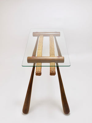 Table basse / d'appoint Mid-Century Max Kment, érable, corde, Autriche, années 1950