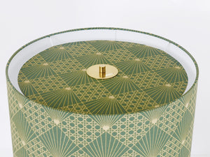 Paar J.T. Kalmar Tisch- oder Beistelllampen aus Messing und Leder, Mid-Century, Österreich, 1960er-Jahre