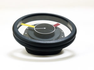 Postmodern Round Pop Art Desk or Table Clock, Memphis Milano Style, Italy, 1990s