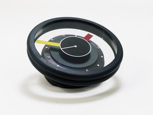 Postmodern Round Pop Art Desk or Table Clock, Memphis Milano Style, Italy, 1990s