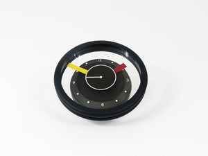 Postmodern Round Pop Art Desk or Table Clock, Memphis Milano Style, Italy, 1990s