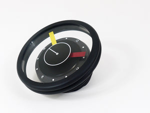 Postmodern Round Pop Art Desk or Table Clock, Memphis Milano Style, Italy, 1990s