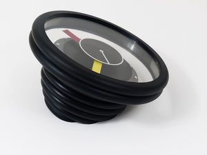 Postmodern Round Pop Art Desk or Table Clock, Memphis Milano Style, Italy, 1990s