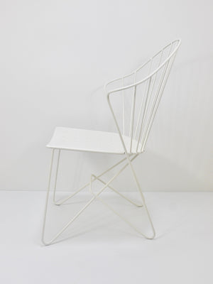 Chaise en fil métallique Sonett Astoria Auersperg Midcentury, Karl Fostel, Autriche, années 1950