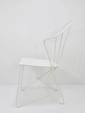 Chaise en fil métallique Sonett Astoria Auersperg Midcentury, Karl Fostel, Autriche, années 1950