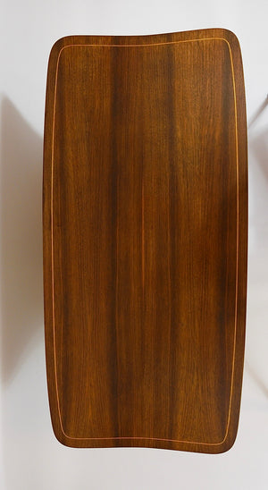 Oswald Haerdtl x Hagenauer Vienna Brass & Walnut Coffee Table, Austria, 1950s