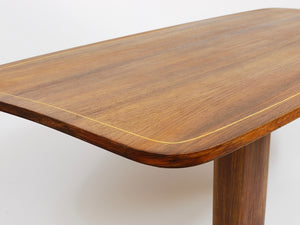Oswald Haerdtl x Hagenauer Vienna Brass & Walnut Coffee Table, Austria, 1950s