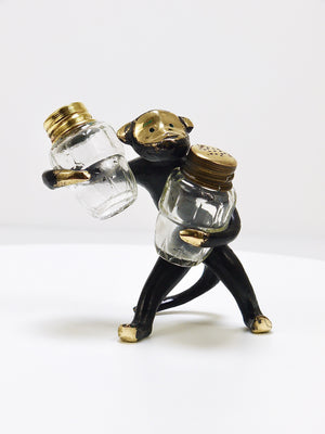 Walter Bosse Monkey Salt and Pepper Shakers Set, Herta Baller, Austria, 1950s