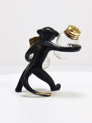 Walter Bosse Monkey Salt and Pepper Shakers Set, Herta Baller, Austria, 1950s