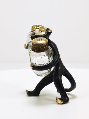Walter Bosse Monkey Salt and Pepper Shakers Set, Herta Baller, Austria, 1950s