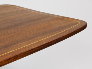 Oswald Haerdtl x Hagenauer Vienna Brass & Walnut Coffee Table, Austria, 1950s