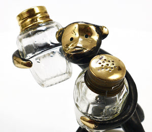 Walter Bosse Monkey Salt and Pepper Shakers Set, Herta Baller, Austria, 1950s