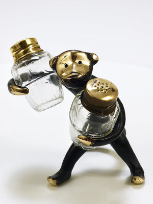 Walter Bosse Monkey Salt and Pepper Shakers Set, Herta Baller, Austria, 1950s
