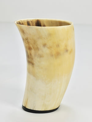 Deux pots porte-stylos et crayons de bureau en corne Carl Aubock, Mid-Century, Autriche, années 1950