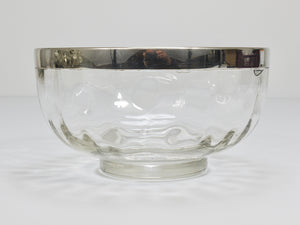 Coppa Meteor Art Nouveau di Koloman Moser con bordo in argento, Bakalowits Vienna, anni 1900