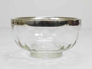 Coppa Meteor Art Nouveau di Koloman Moser con bordo in argento, Bakalowits Vienna, anni 1900