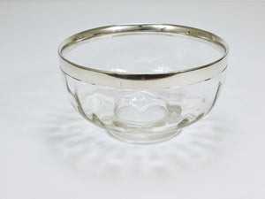 Coppa Meteor Art Nouveau di Koloman Moser con bordo in argento, Bakalowits Vienna, anni 1900