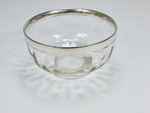 Coppa Meteor Art Nouveau di Koloman Moser con bordo in argento, Bakalowits Vienna, anni 1900