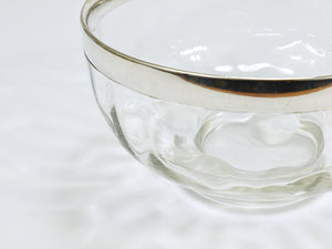 Coppa Meteor Art Nouveau di Koloman Moser con bordo in argento, Bakalowits Vienna, anni 1900