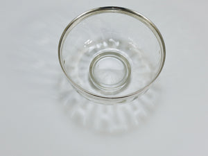 Coppa Meteor Art Nouveau di Koloman Moser con bordo in argento, Bakalowits Vienna, anni 1900