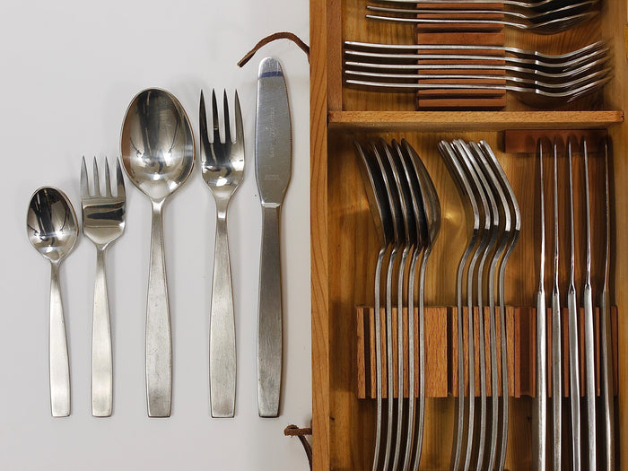 Boxed Helmut Alder Amboss 2050 Flatware Cutlery for Six, 30 pcs., Austria, 1950s