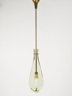 Max Ingrand For Fontana Arte Drop Pendant Lamp, Model 2259, Italy, 1960s