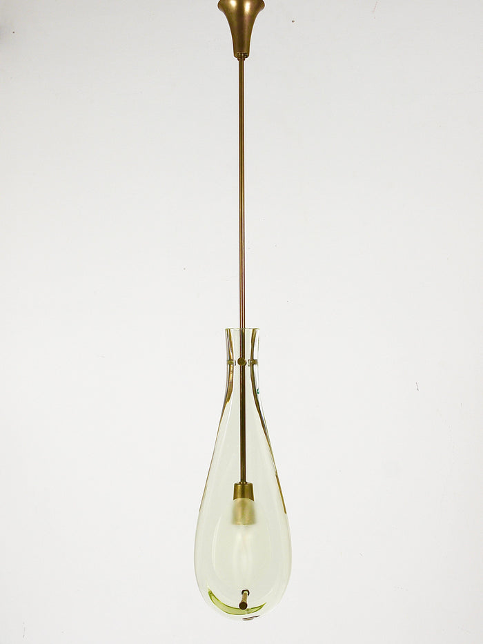 Max Ingrand For Fontana Arte Drop Pendant Lamp, Model 2259, Italy, 1960s
