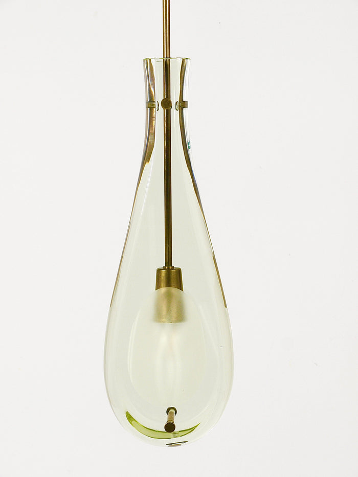 Max Ingrand For Fontana Arte Drop Pendant Lamp, Model 2259, Italy, 1960s
