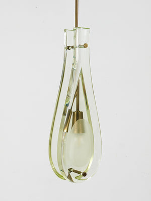 Max Ingrand For Fontana Arte Drop Pendant Lamp, Model 2259, Italy, 1960s