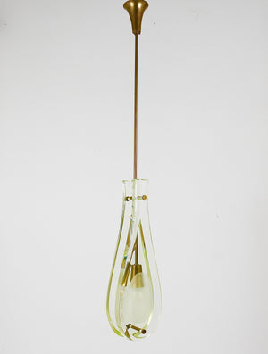 Max Ingrand For Fontana Arte Drop Pendant Lamp, Model 2259, Italy, 1960s