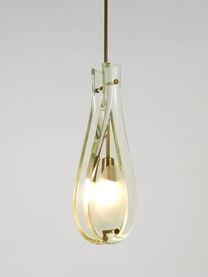 Max Ingrand For Fontana Arte Drop Pendant Lamp, Model 2259, Italy, 1960s