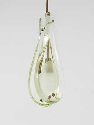 Max Ingrand For Fontana Arte Drop Pendant Lamp, Model 2259, Italy, 1960s