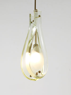 Max Ingrand For Fontana Arte Drop Pendant Lamp, Model 2259, Italy, 1960s
