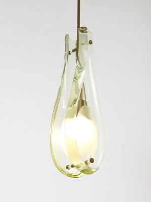 Max Ingrand For Fontana Arte Drop Pendant Lamp, Model 2259, Italy, 1960s