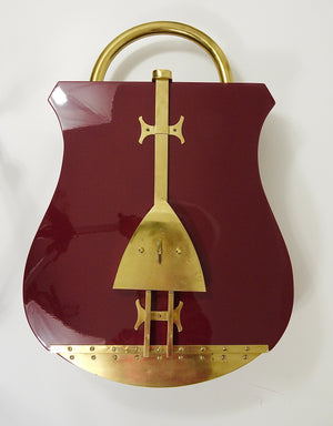 Aldo Tura Style Padlock Spirits Dry Home Bar Cabinet, Italy, 1970s