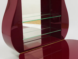 Aldo Tura Style Padlock Spirits Dry Home Bar Cabinet, Italy, 1970s