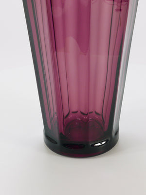 Vase en cristal améthyste Art déco Ludwig Moser, série Fipop, Karlsbad, années 1920