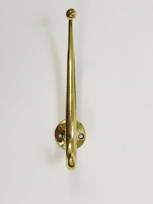 Dos ganchos de pared curvados de latón Franz Hagenauer Vienna Mid-Century, años 50