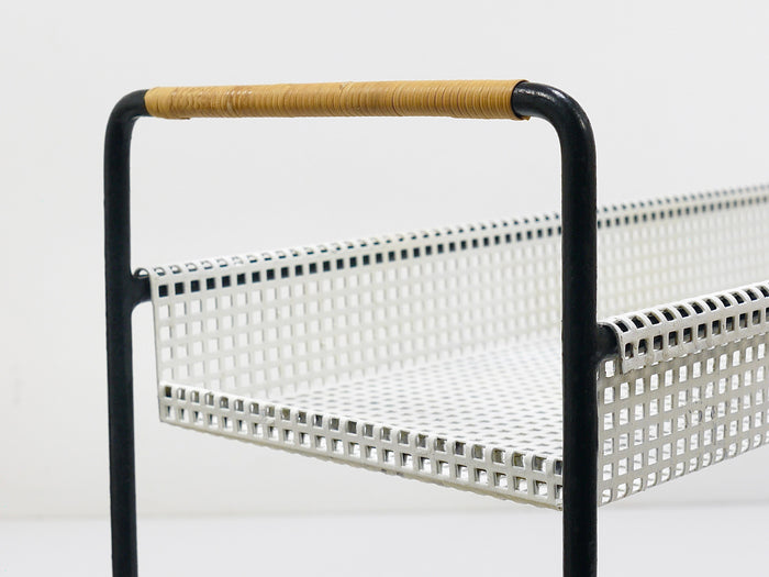Carl Aubock Jardiniere, Plants Table or Bench, Flower Trough, Iron & Wicker