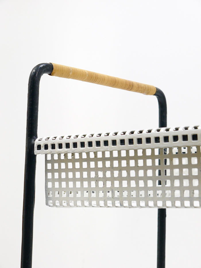 Carl Aubock Jardiniere, Plants Table or Bench, Flower Trough, Iron & Wicker