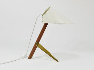 Deux lampes de table Mid-Century J.T. Kalmar Vienna « Billy TL » blanches, Autriche