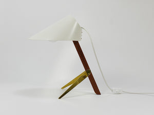 Deux lampes de table Mid-Century J.T. Kalmar Vienna « Billy TL » blanches, Autriche