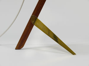 Deux lampes de table Mid-Century J.T. Kalmar Vienna « Billy TL » blanches, Autriche