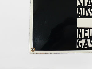 Plaque publicitaire émaillée Art nouveau Josef Hoffmann Wiener Werkstätte, Vienne