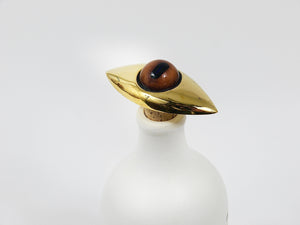 Tappo per bottiglia «Eye» #4538 di Carl Auböck, fatto a mano, sughero e ottone, Austria